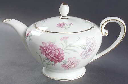 Carnation Teapot & Lid