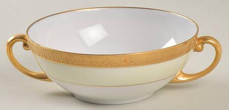 Clifton (Cream Border) Flat Cream Soup Bowl
