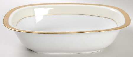 Clifton (Cream Border) 9" Oval Vegetable Bowl