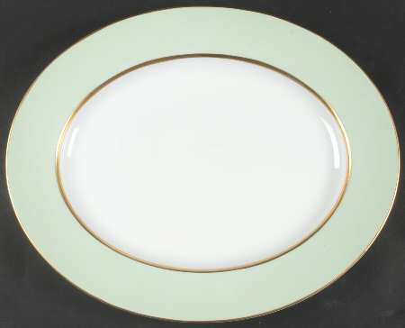 Clyde Green 16" Oval Serving Platter