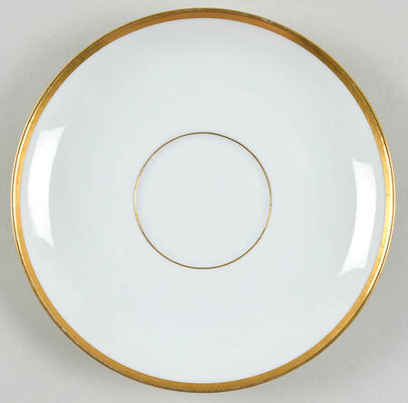 Colonial (Smooth Gold Band) Saucer for Oversized Cup