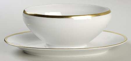 Colonial Gravy Boat with Attached Underplate