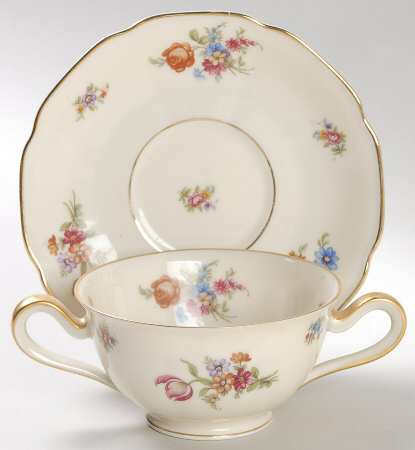 Colwyn Footed Bouillon Cup & Saucer