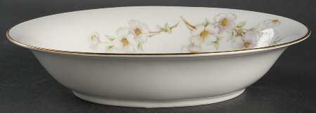 Dogwood 10" Oval Vegetable Bowl