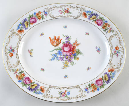 Dresden 16" Oval Serving Platter by Tirschenreuth