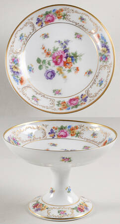 Dresden Round Compote (Height X Width)