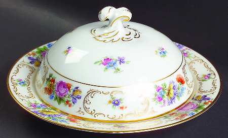 Dresden Round Covered Butter