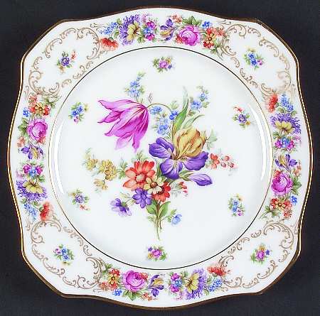 Dresden Square Luncheon Plate