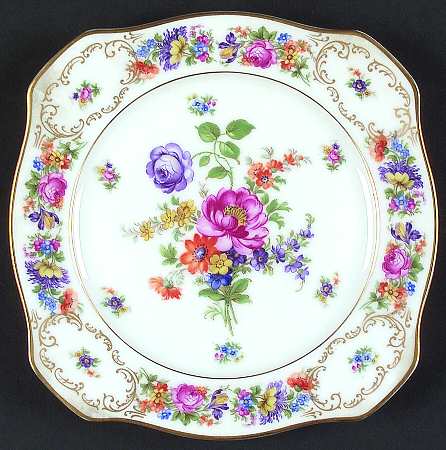 Dresden Square Luncheon Plate