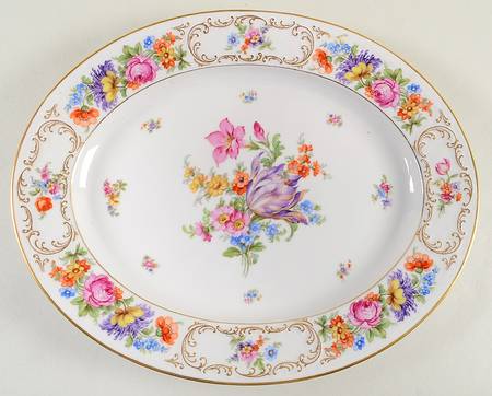 Dresden 14" Oval Serving Platter by Tirschenreuth