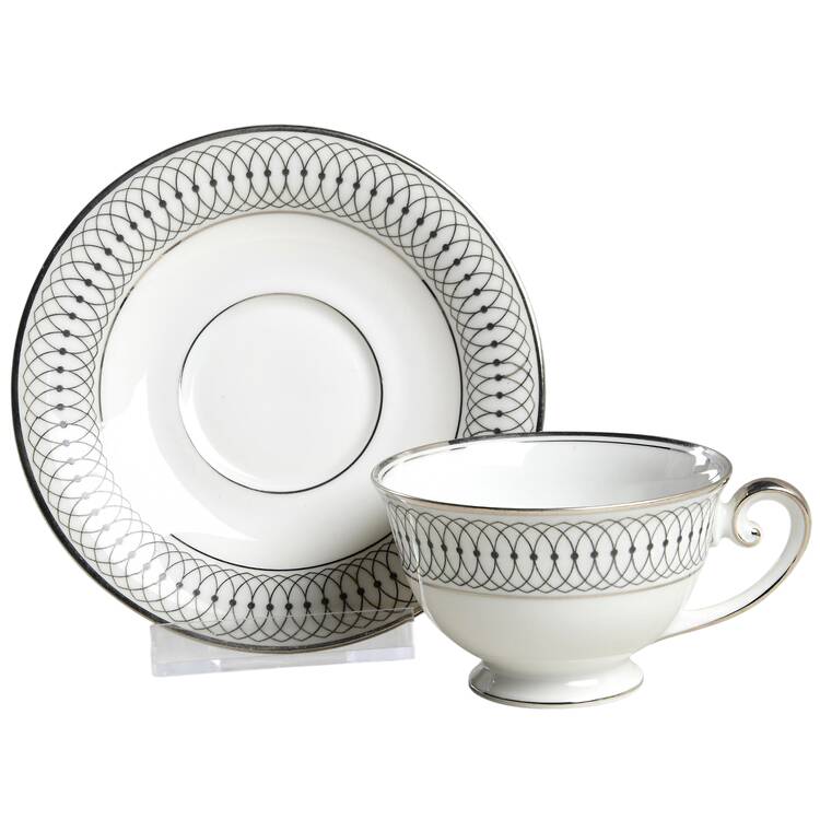 The Elgin Footed Demitasse Cup & Saucer Set