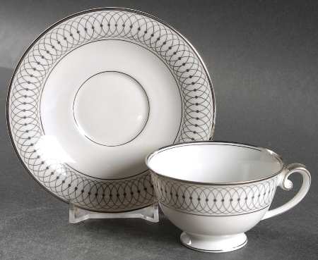 The Elgin Footed Demitasse Cup & Saucer Set