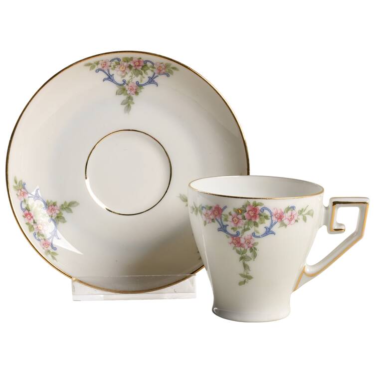 The Eton Flat Demitasse Cup & Saucer Set