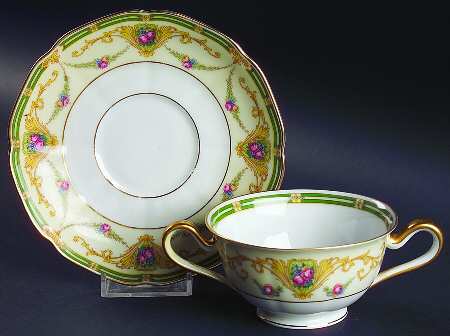 Euston Footed Bouillon Cup & Saucer