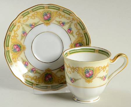 Euston Footed Demitasse Cup & Saucer Set