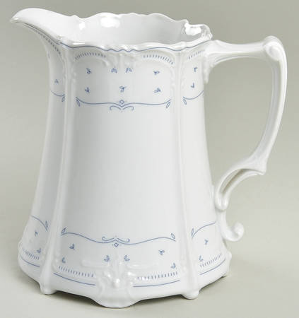 Fleur De Lis Blue 28 Oz Pitcher