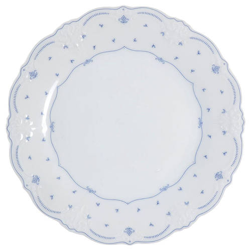 Fleur De Lis Blue Salad Plate