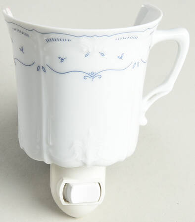 Fleur De Lis Blue 1 5/8" + cup (H) Night Light/Cup HC