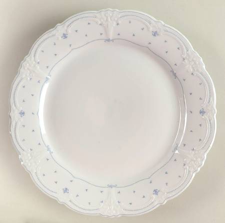 Fleur De Lis Blue 12" Chop Plate (Round Platter)