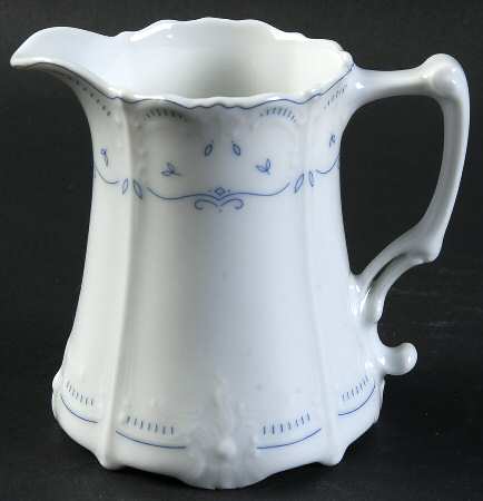 Fleur De Lis Blue Mini Creamer