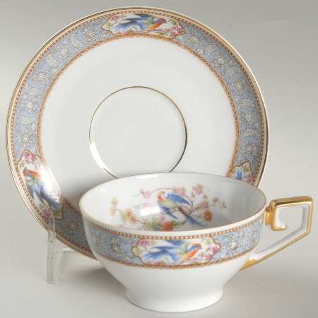 Florida Flat Cup & Saucer Set by Tirschenreuth