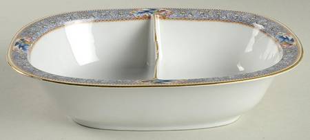 Florida 9" Oval Divided Vegetable Bowl