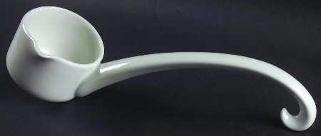 Fortuna White Tureen Ladle