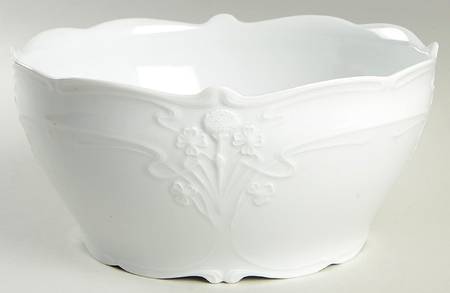Fortuna White 9" Round Vegetable Bowl
