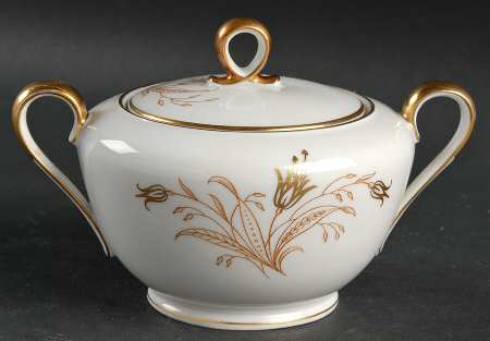 Golden Bell Sugar Bowl & Lid