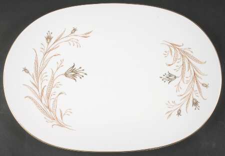 Golden Bell 15" Oval Serving Platter