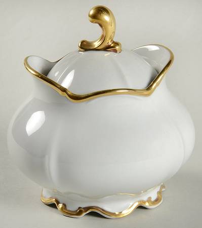 Golden Band Sugar Bowl & Lid