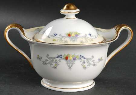 Golden West Sugar Bowl & Lid