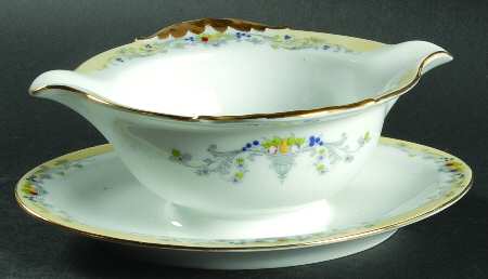 Golden West Gravy Boat with Attached Underplate