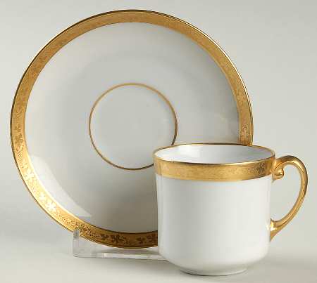 Grape Vine Flat Demitasse Cup & Saucer Set