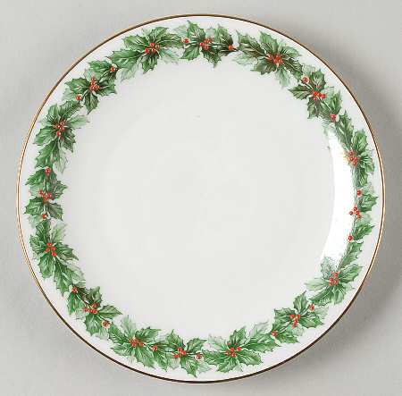 Holly Salad Plate