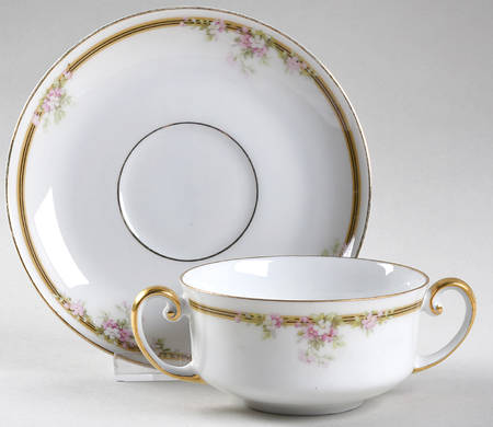 Kingston Flat Bouillon Cup & Saucer
