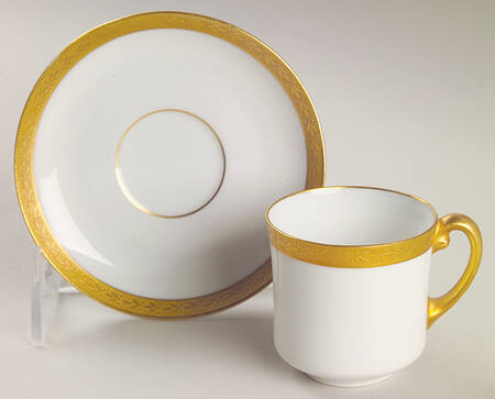 Laurel Flat Demitasse Cup & Saucer Set