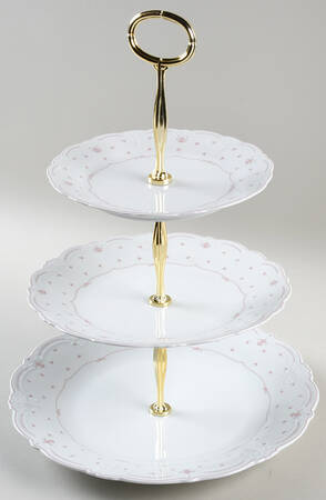 Marie Rouge 13 7/8"-14 1/4" 3-Tiered Serving Tray(DP,SP,BB) HC