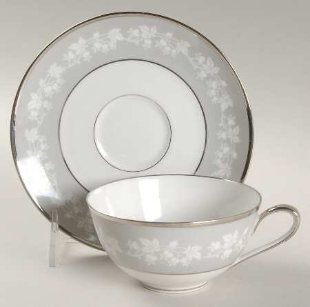 Mayflower Footed Cup & Saucer Set
