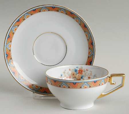 Melrose Flat Cup & Saucer Set