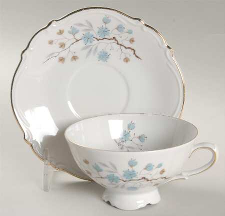 Naomi Footed Cup & Saucer Set by Tirschenreuth