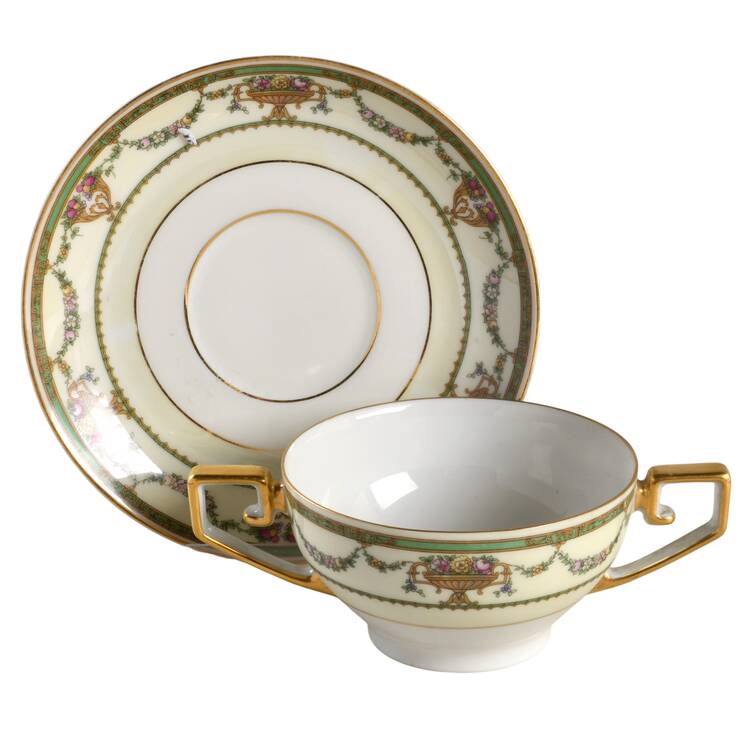 The Newton Flat Bouillon Cup & Saucer
