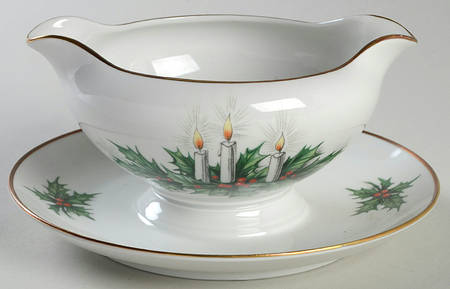 Noel Gravy Boat with Attached Underplate