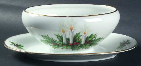 Noel Gravy Boat with Attached Underplate by Tirschenreuth