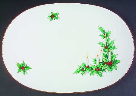 Noel 15" Oval Serving Platter