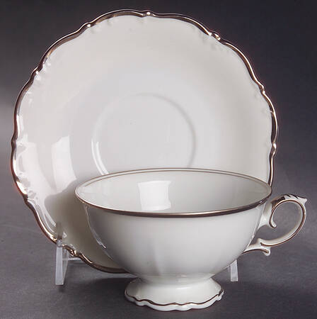 Normandy Footed Cup & Saucer Set