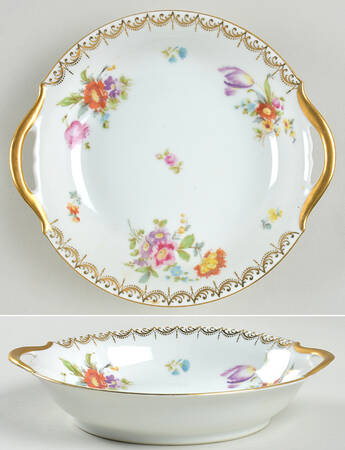 Old Meissen 8" Round Vegetable Bowl