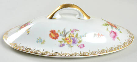 Old Meissen Lid for Oval Vegetable