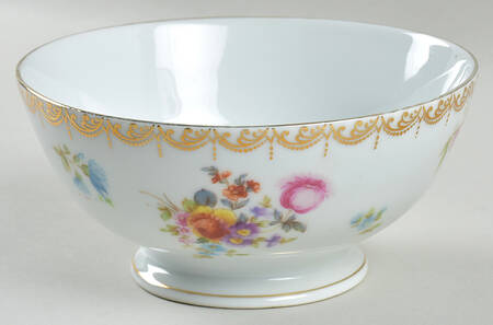 Old Meissen Cranberry Bowl