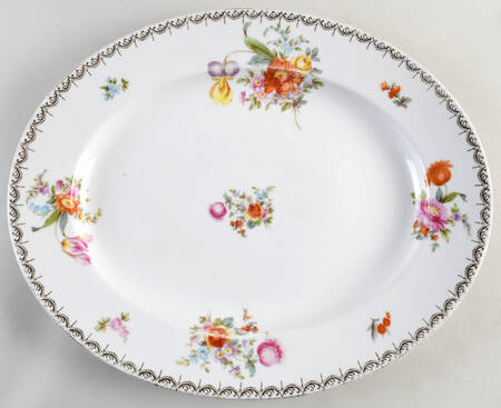 Old Meissen 16" Oval Serving Platter